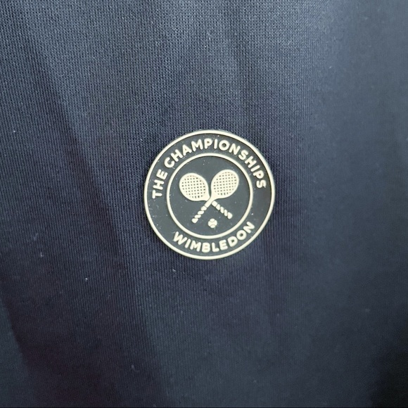 RARE Wimbledon Tennis Hooded Training Jacket Sweatshirt Midnight Size M - Picture 5 of 15